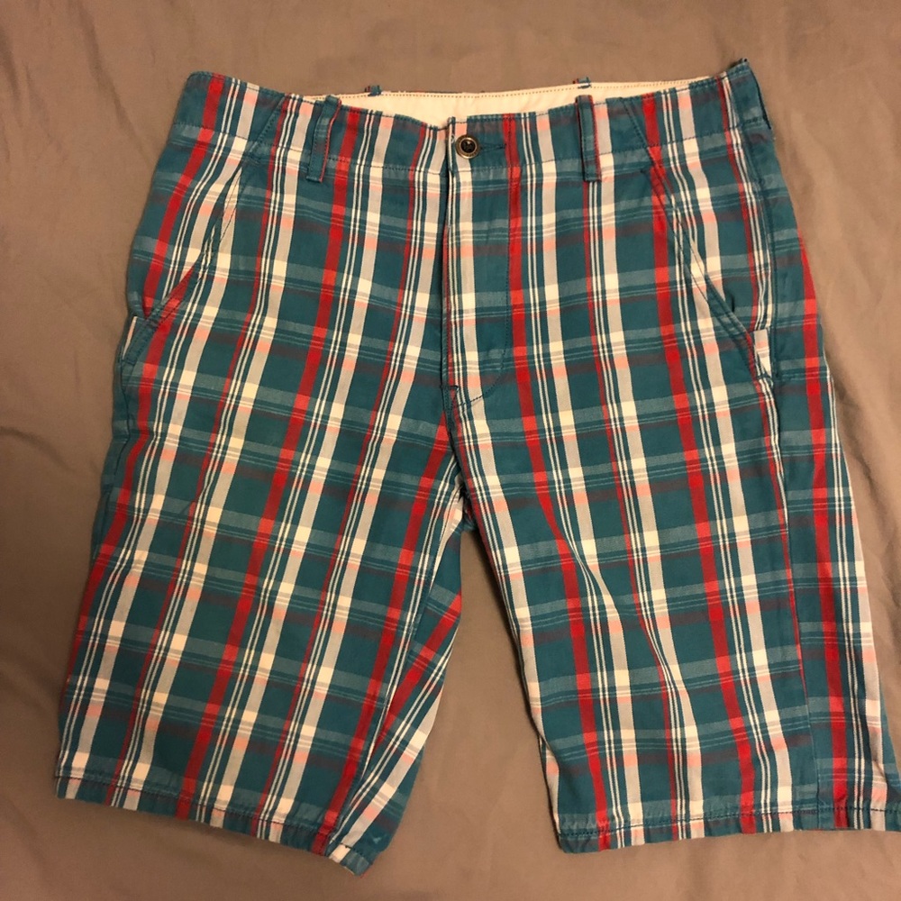 Levis Mens Shorts size 30 Red Blue and White